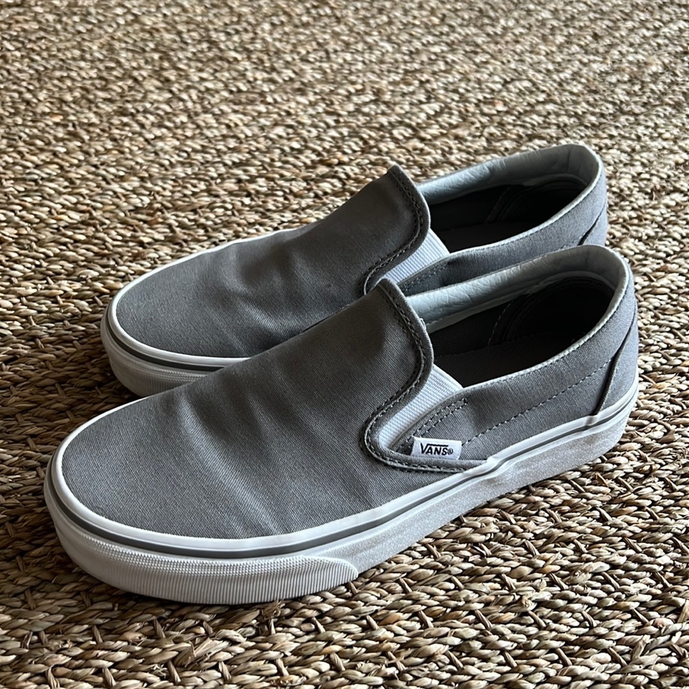Gray Like New Classic SlipOn Vans